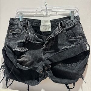 ONE TEASPOON black denim bandits